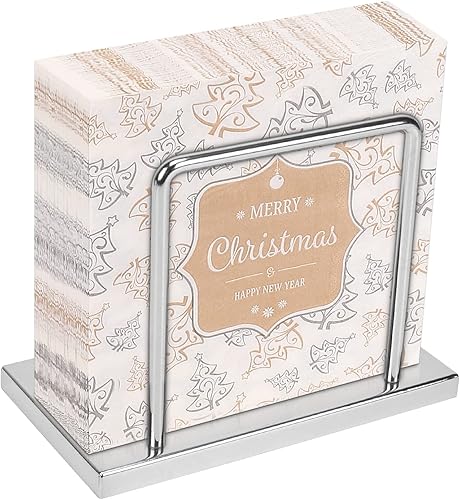 Livabber Servilletero, almacenamiento de servilletas de metal, moderno dispensador de papel de seda independiente para mesa y encimera de cocina