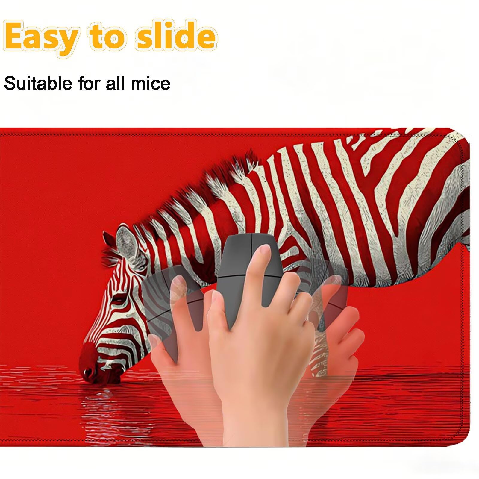 Tappetino Mouse 900x450mm | Superficie Ultra-Liscia | rosso 0-z316