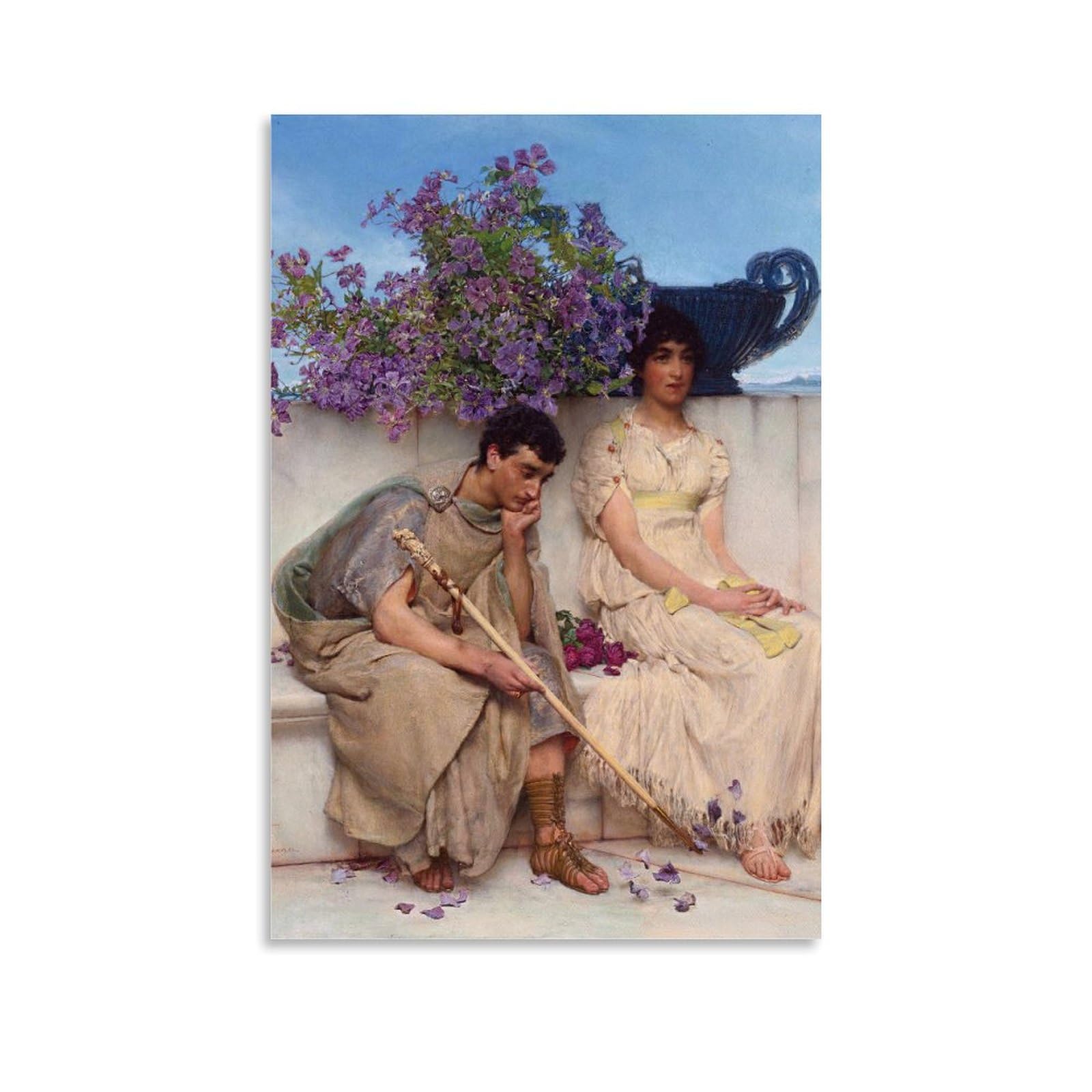 XuXueCC Lawrence Alma-Tadema Wall Art Prints Paintings Poster An Eloquent Silence Picture Print Canvas Wall Paint Arts Decor Modern Home Artworks Gift Idea Unframe 20x30inch(50x75cm)