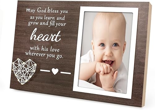 Marco de recuerdo de bautismo de bebé, marco de bautismo para bebé, marco de bautismo para ahijado, niños, niñas, regalos de bautizo para niños,