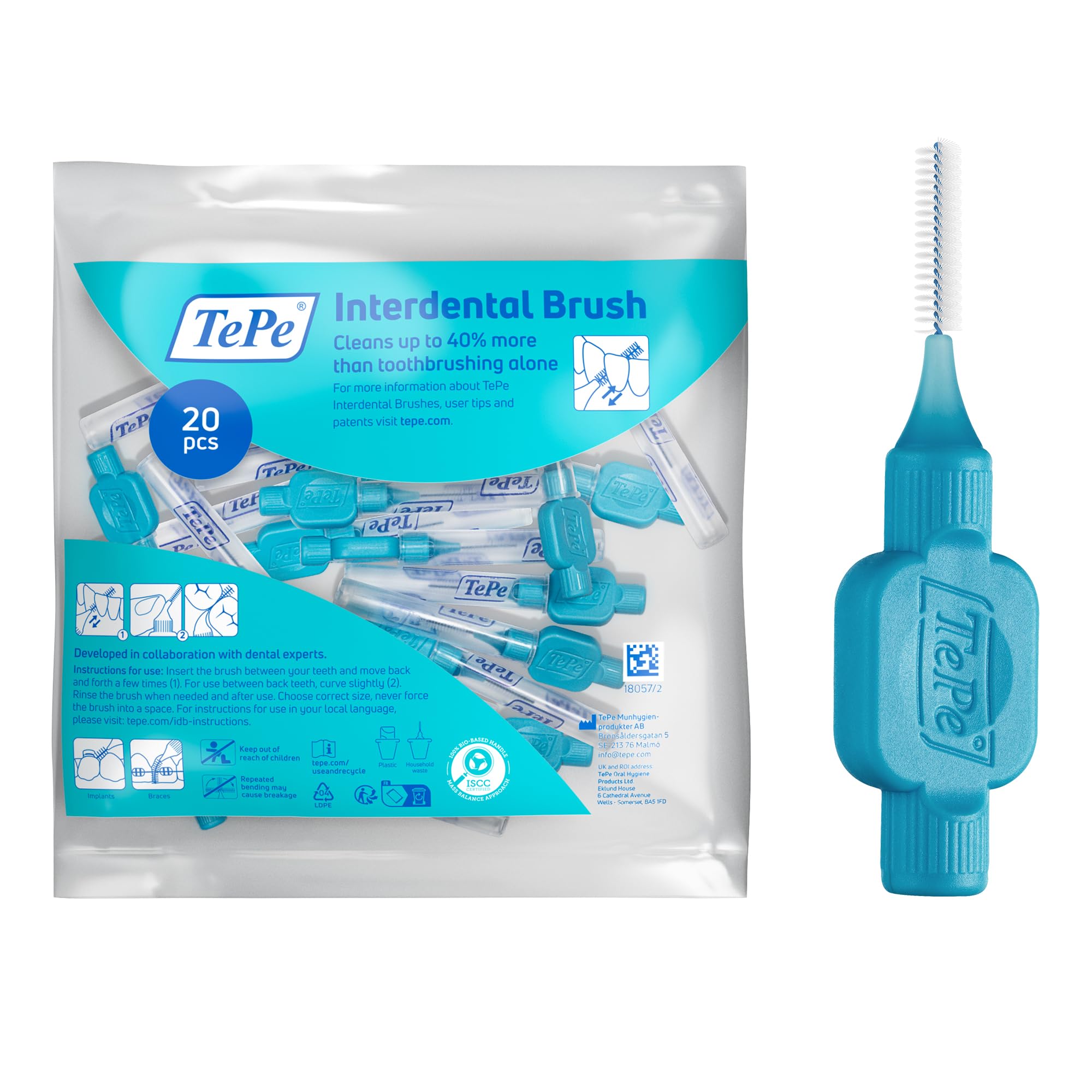 Tepe Interdental Brushes Original Blue 20Pcs - Pack Size: 1 Lloyds Pharmacy