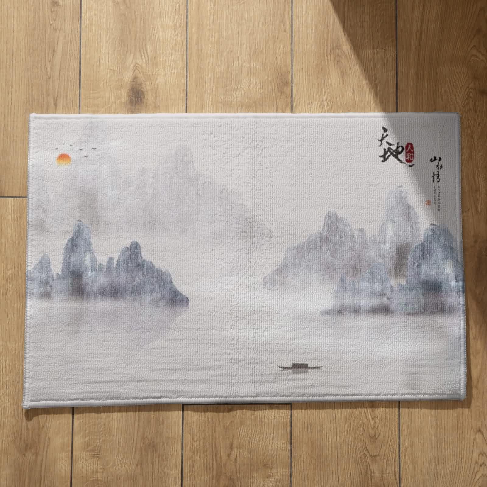 Tapis de porte d entrée intérieur long anti-poussière fantaisie 50x80