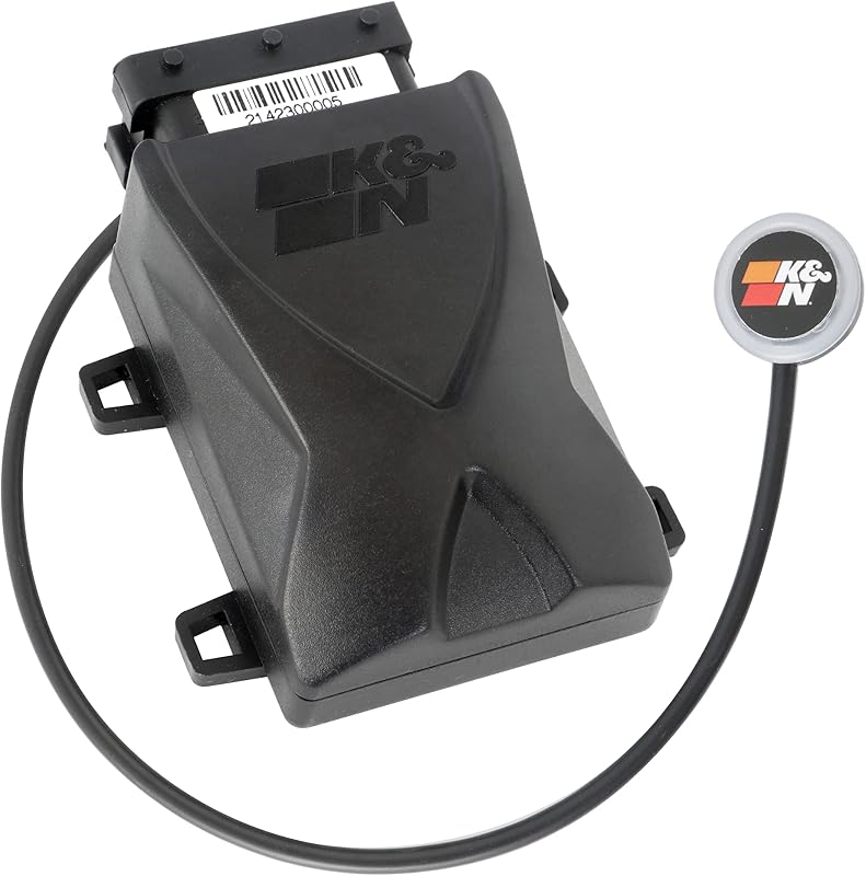 Módulo de controle do acelerador K&N 20-1000 com ajuste na cabine – Para diversos Ford, Chevrolet, GMC, RAM e outros