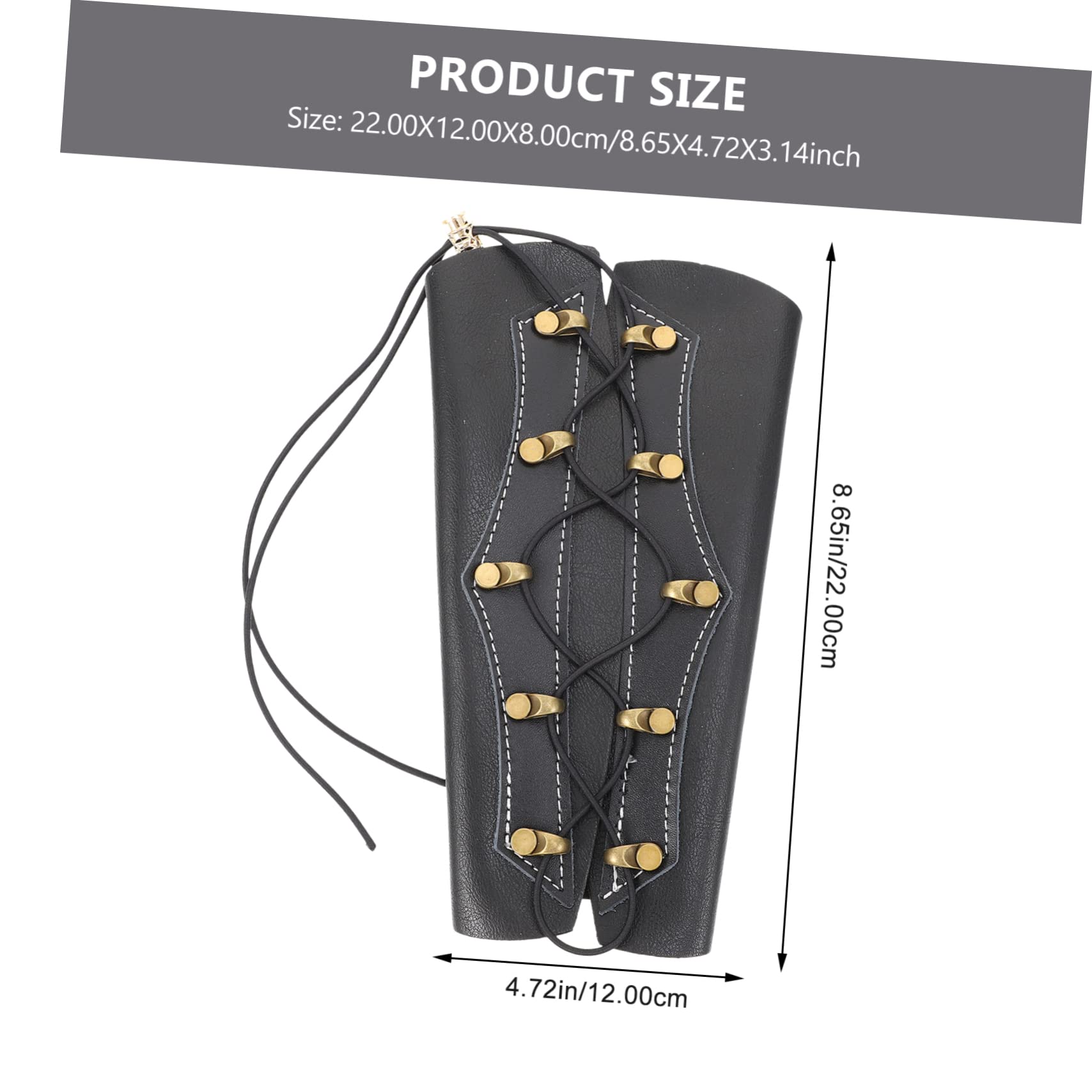 SUPVOX 1Pc Genuine Arm Guard Stylish Forearm Protector for Traditional Shooting Comfortable Support for Right Left Hand Shooters for Outdoor Hunting and Riding