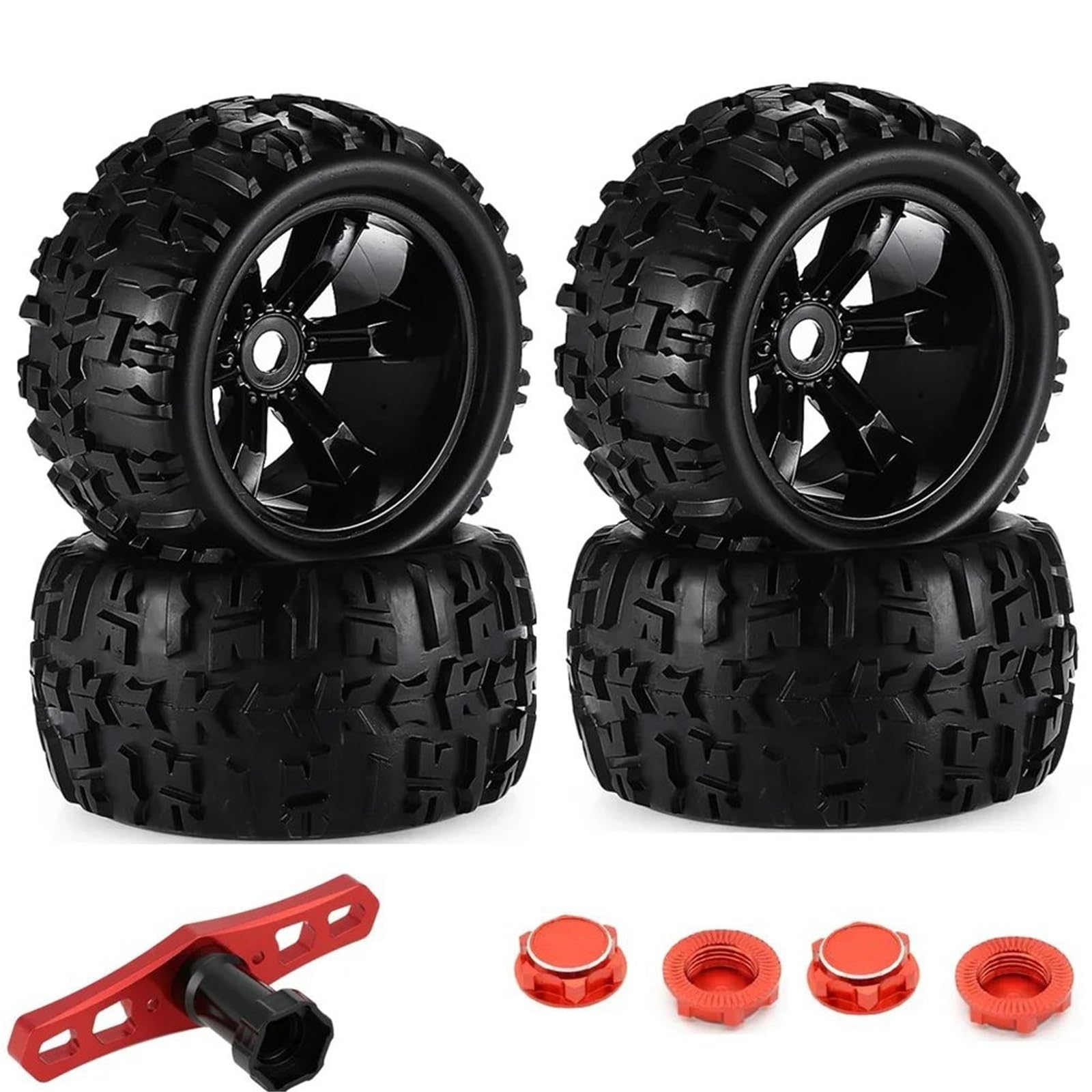 Ruedae Neumáticos Camión para JLB para Cheetah para Monster 1/8