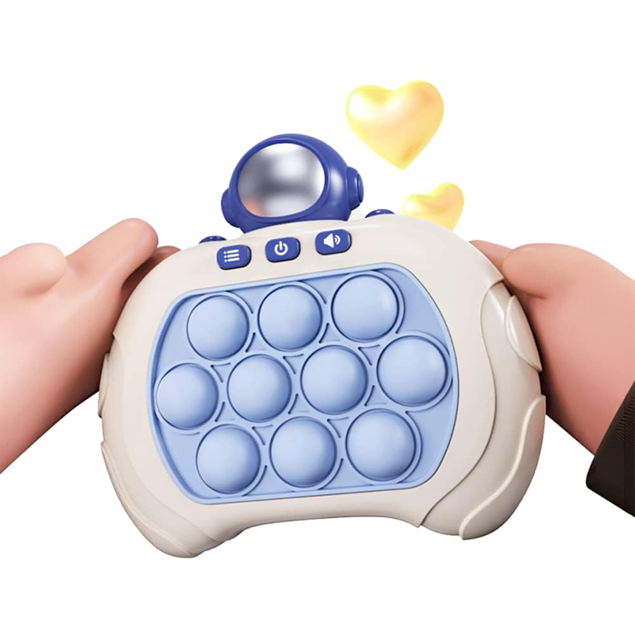 Kidology Light Up Pop Game Sensory Fidget Toys for Adults and Kids | Educational Puzzle Game Console | Press and Play Reaction Training Birthday Gift for Children Aged 3-12 | Handheld Push Bubble Toy