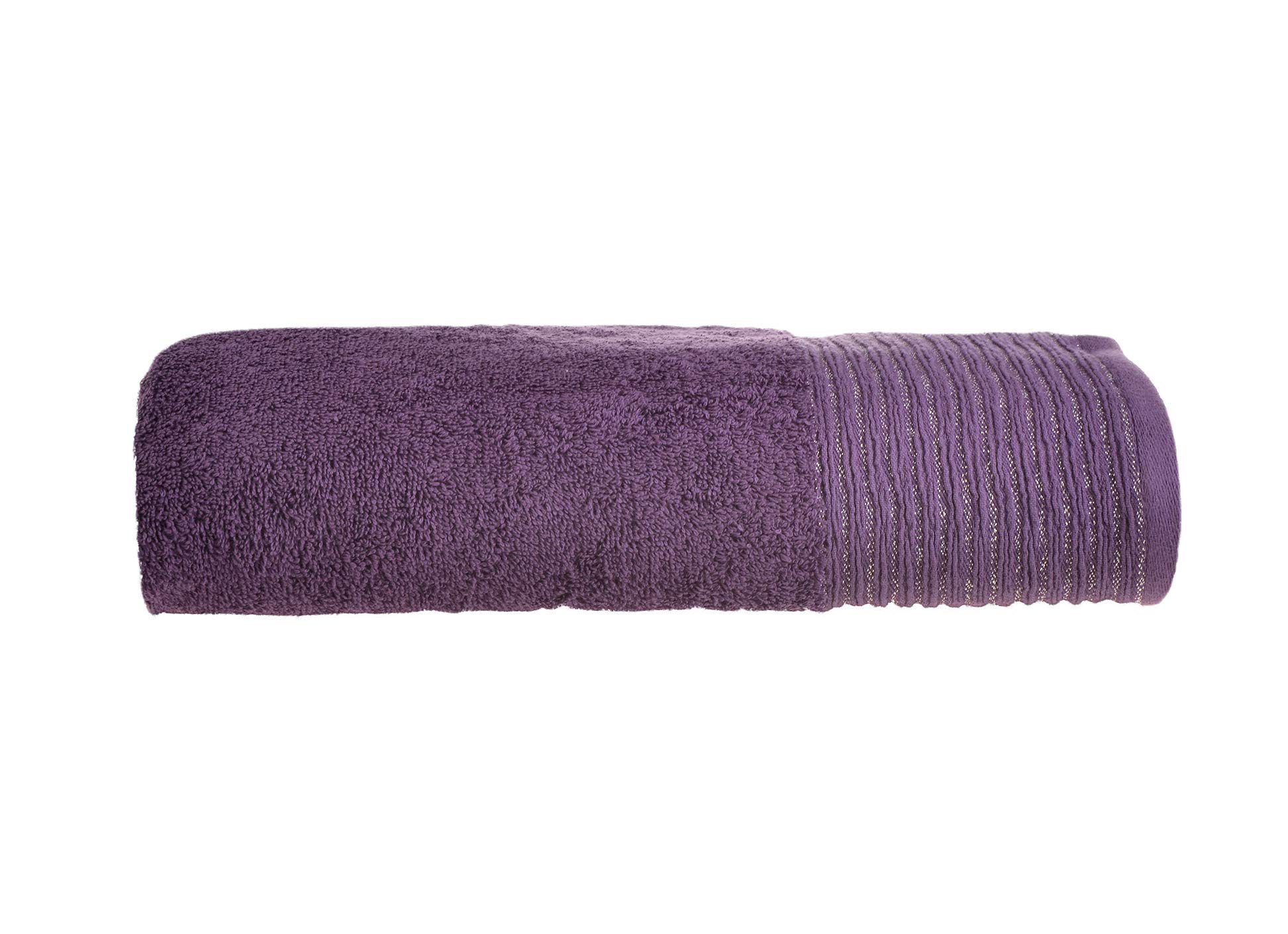 Allure Bath Fashions Sparkle Luxury Bath Sheet, Shimmering Metallic Edge, Soft 100% Combed Cotton, Made in Turkey, 90cm x 150cm - Fully Guaranteed