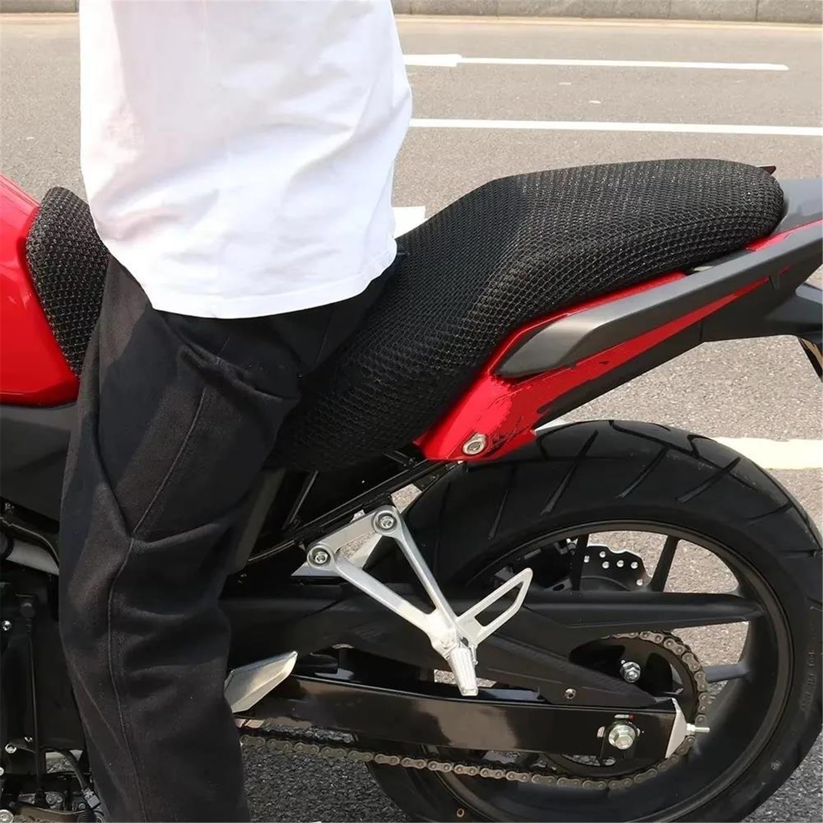 Generico Per Forza350 NSS350 Coprisella Per Moto Isolamento Termico In Rete Traspirante Antiscivolo Protezione Cuscino