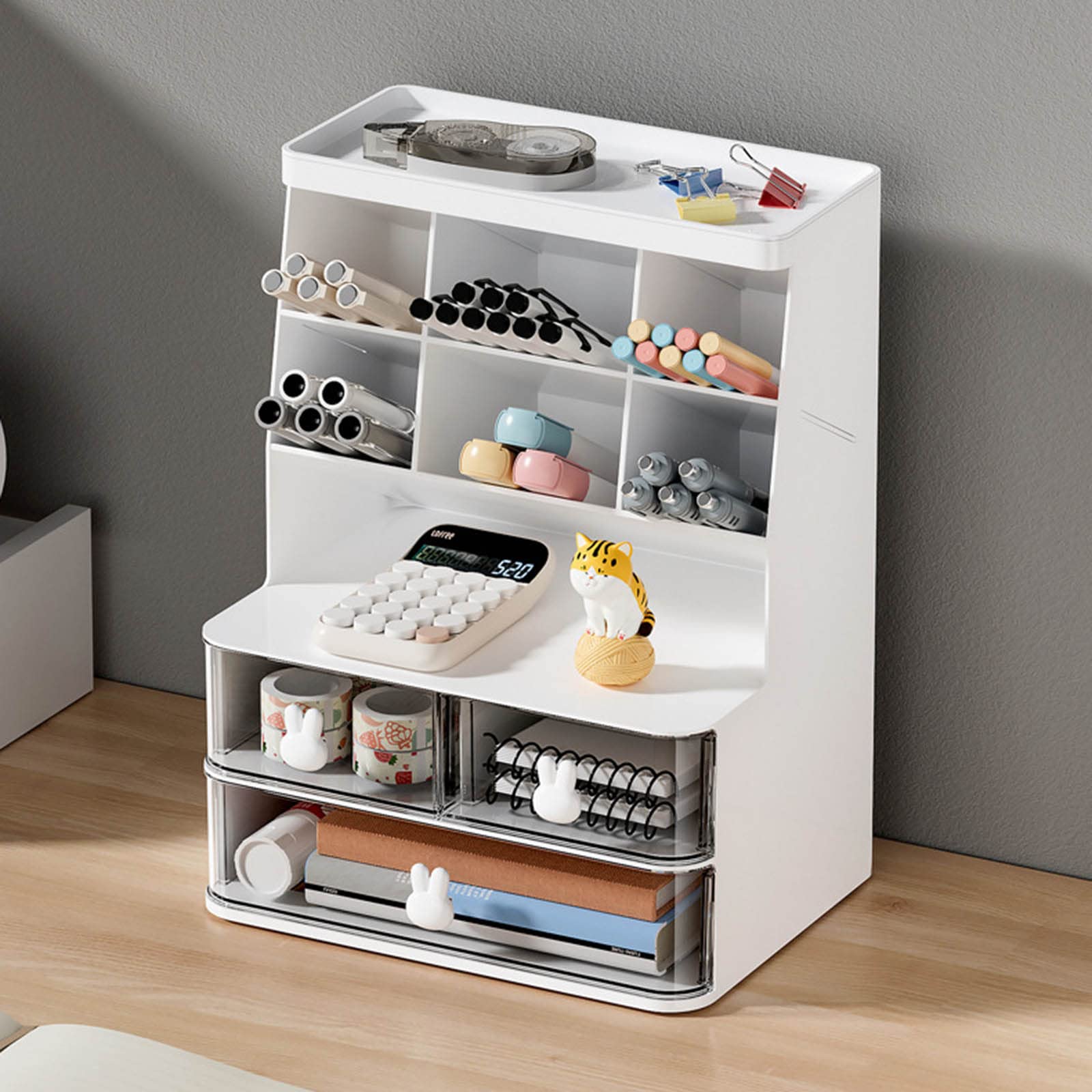 Portapenne da scrivania Organizer da scrivania Classificazione multifunzionale Portapenne Forniture di cancelleria per scuola aula Organizzatore da scrivania multifunzionale Portapenne Classificazione