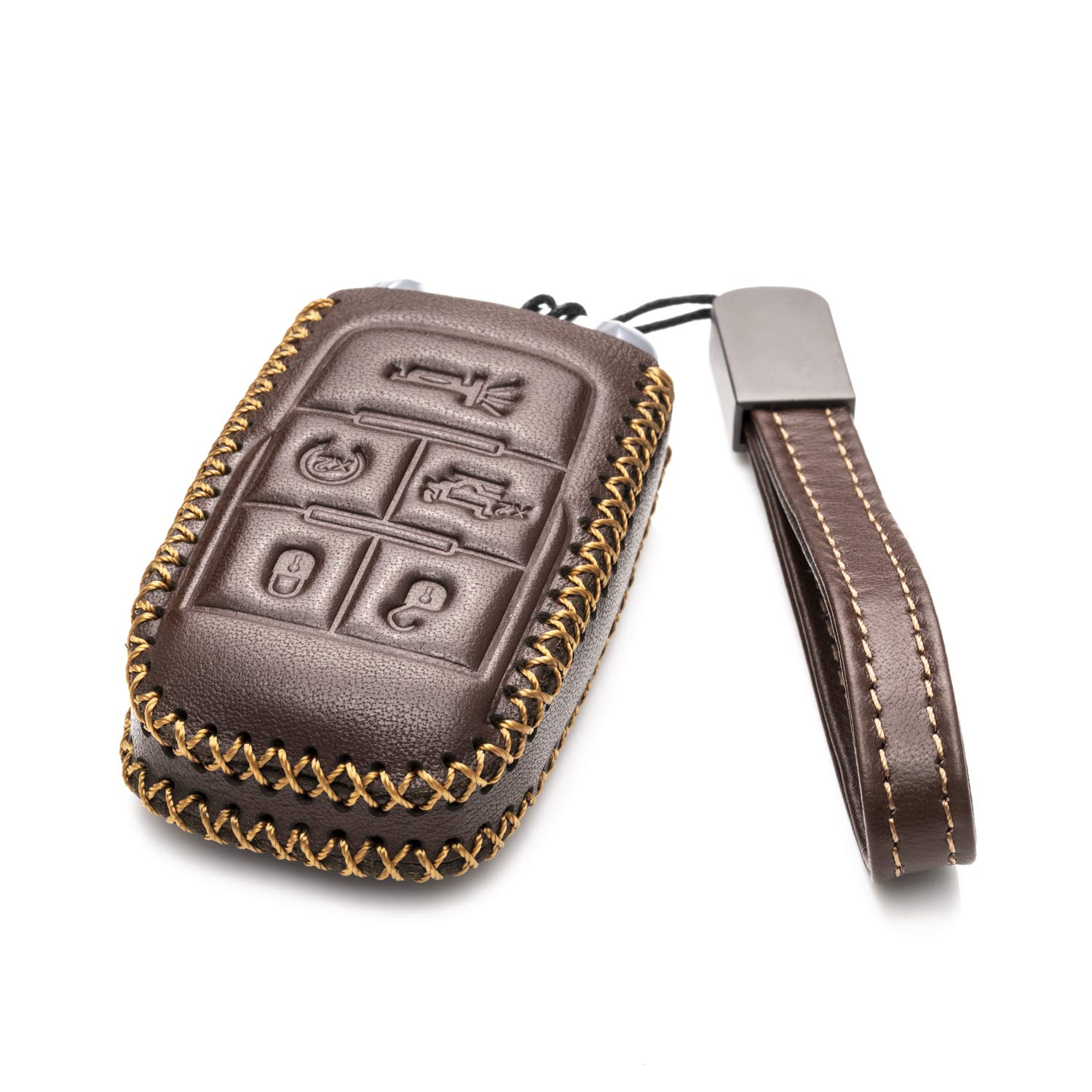 Vitodeco Leather Key Fob Case For 2019-2026 RAM 2500-5500 - 5-Button Replacement Cover