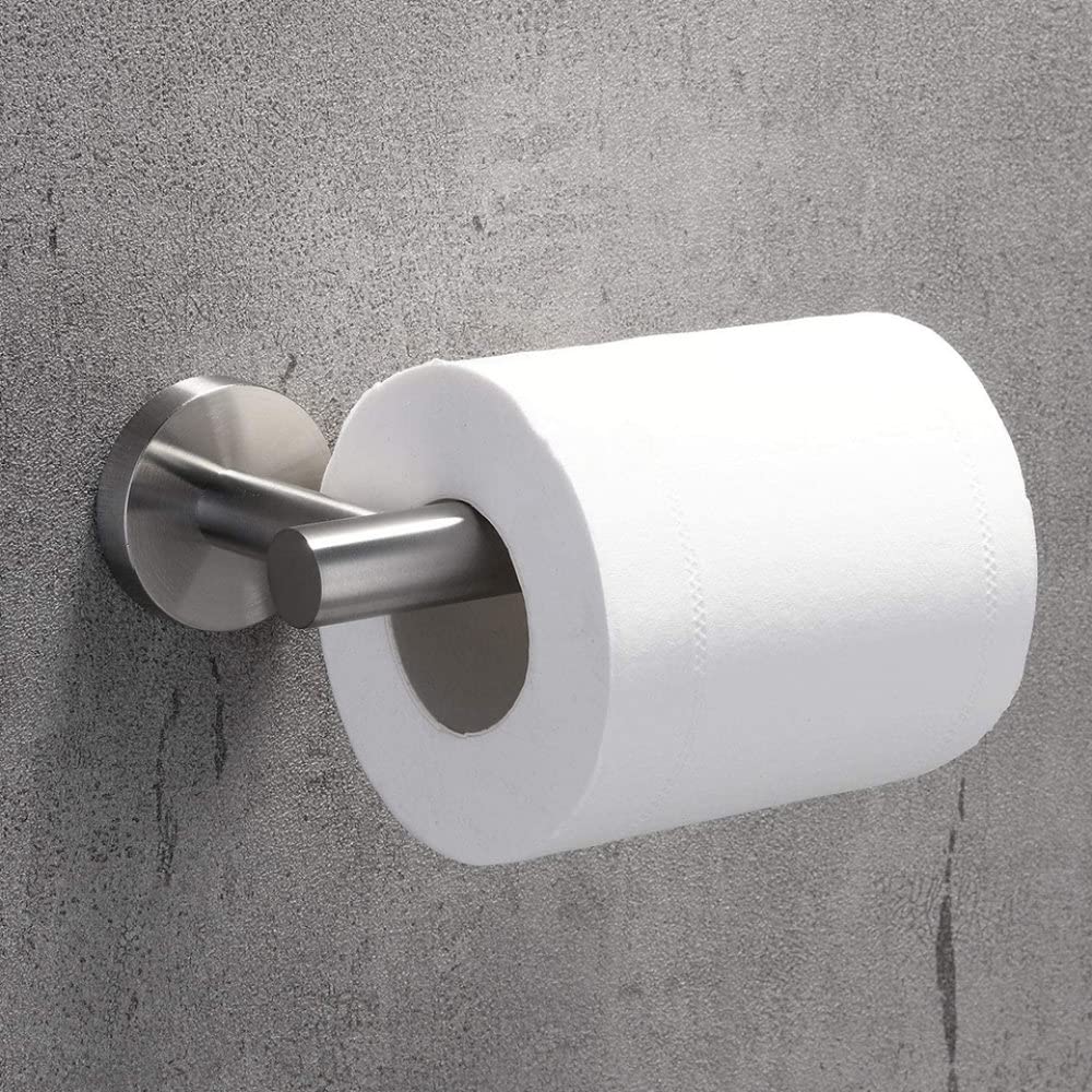 Okrągłe akcesoria łazienkowe Uchwyt na papier toaletowy ze szczotkowanej stali nierdzewnej Pierścień na ręcznik Wieszak na szlafrok Wieszak na ręczniki Sprzęt łazienkowy, uchwyt na papier