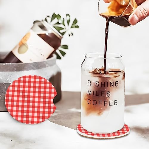 Miniatura 3 de COYEUX Portavasos absorbente para automóvil, paquete de 2, divertidos accesorios para automóvil, 2.56 pulgadas, bonitos posavasos para automóvil con