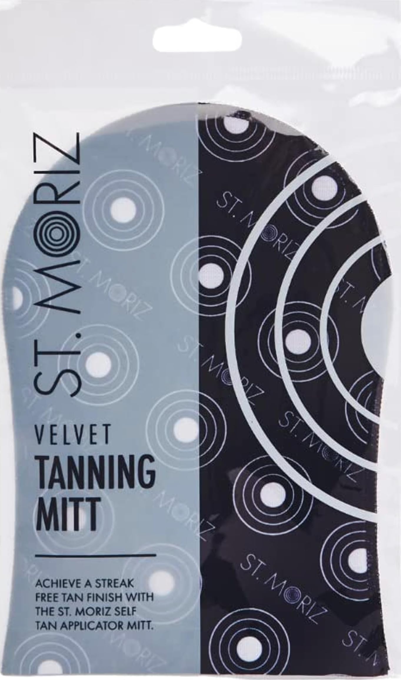 St Moriz Velvet Tanning Mitt for Even Fake Tan Coverage, Stain Free Hands & Streak Free Finish, Reusable, Use with Any Self-Tanning Mousse, Mist, Lotion