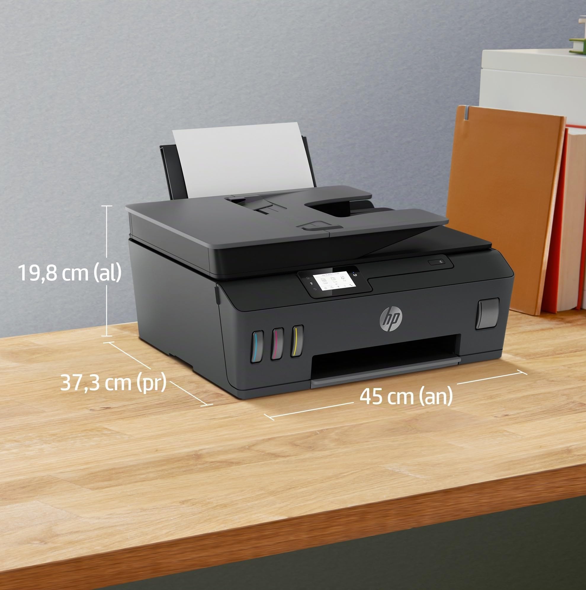 HP Smart Tank Plus 655 Y0F74A - Impresora A4 Multifunción con Deposito de Tinta Recargable, Impresión a Color, Escaner, Copiadora, Fax, Wi-Fi, Smart App, Negro
