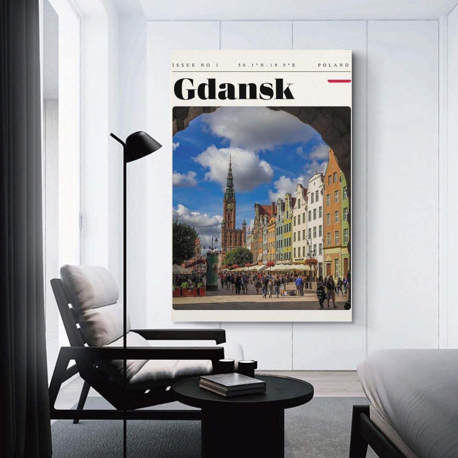 Junmoney Unframe-Style-10 Gdansk Poland Travel Art Canvas Art Print 08X12inch(20X30cm), For Apartment Walls, Studios Or Work Areas, An Easy Choice For New Home Styling