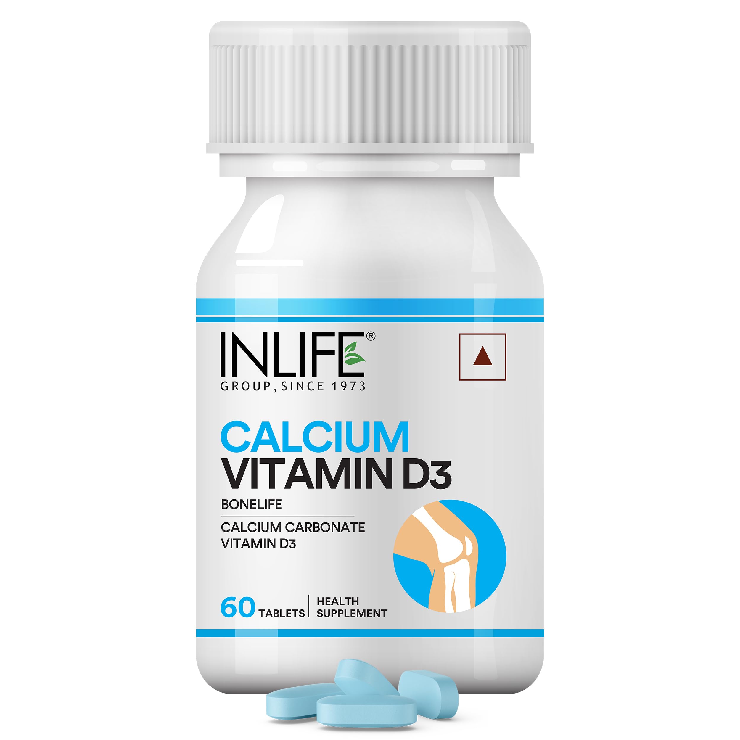INLIFE Calcium and Vitamin D3 Tablets for Men Women | Calcium Carbonate Supplement for Bone and Joint Support - 60 Tablets (Pack of 1, 60)-image-11