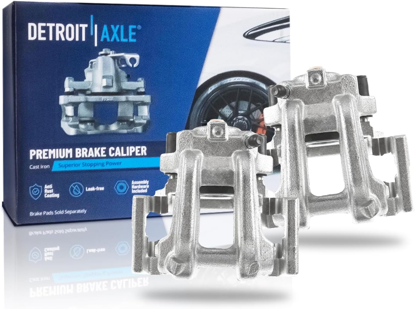 Detroit Axle Rear Disc Brake Calipers with Brackets for BMW (pair)