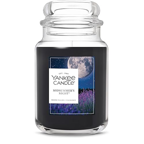 Yankee Candle Mid Summer's Night Scented Candle, 22oz Large Jar with up to 150 Hour Burn, Giftable - MidSummer's Night - Large Jar