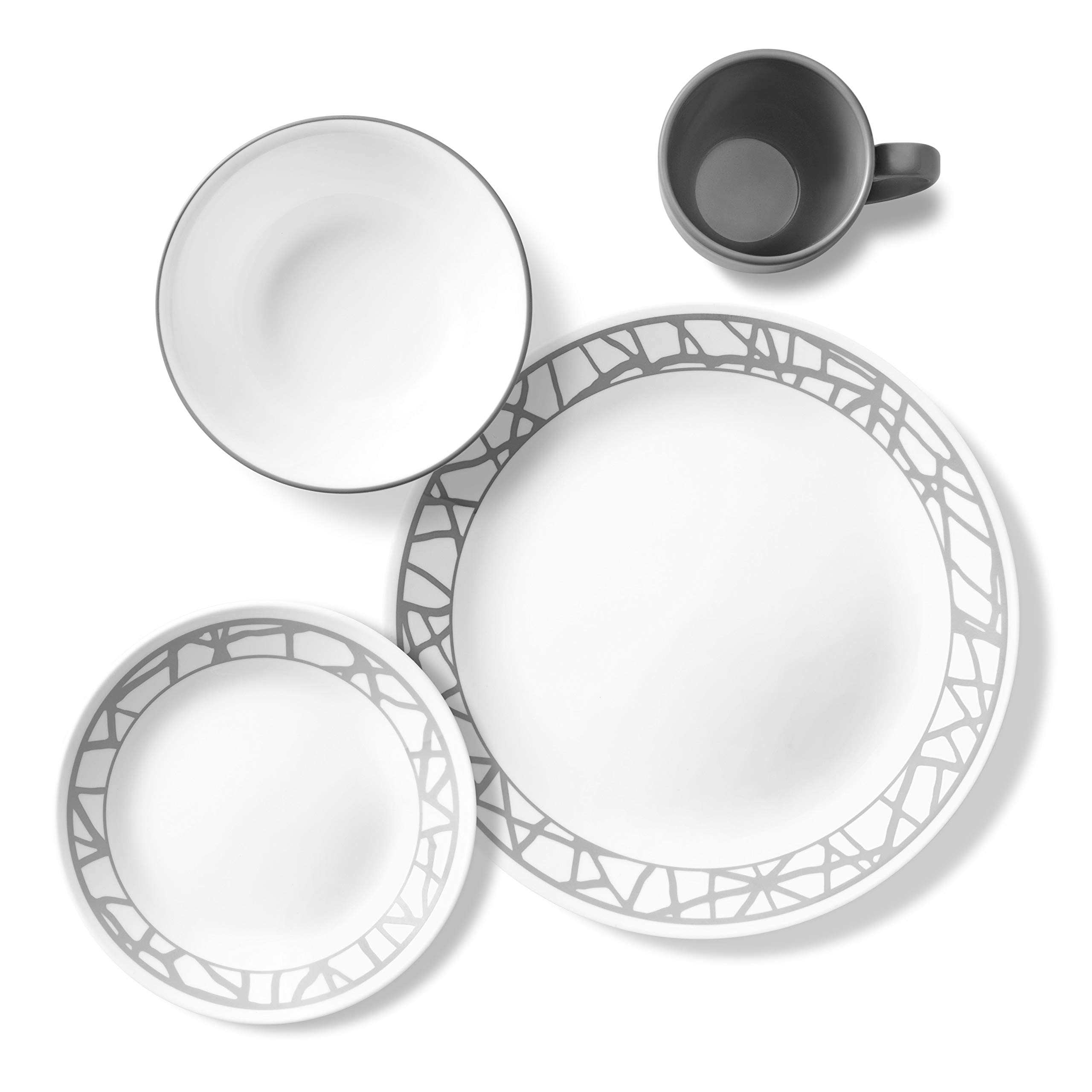 corelle marble lines dinnerware set