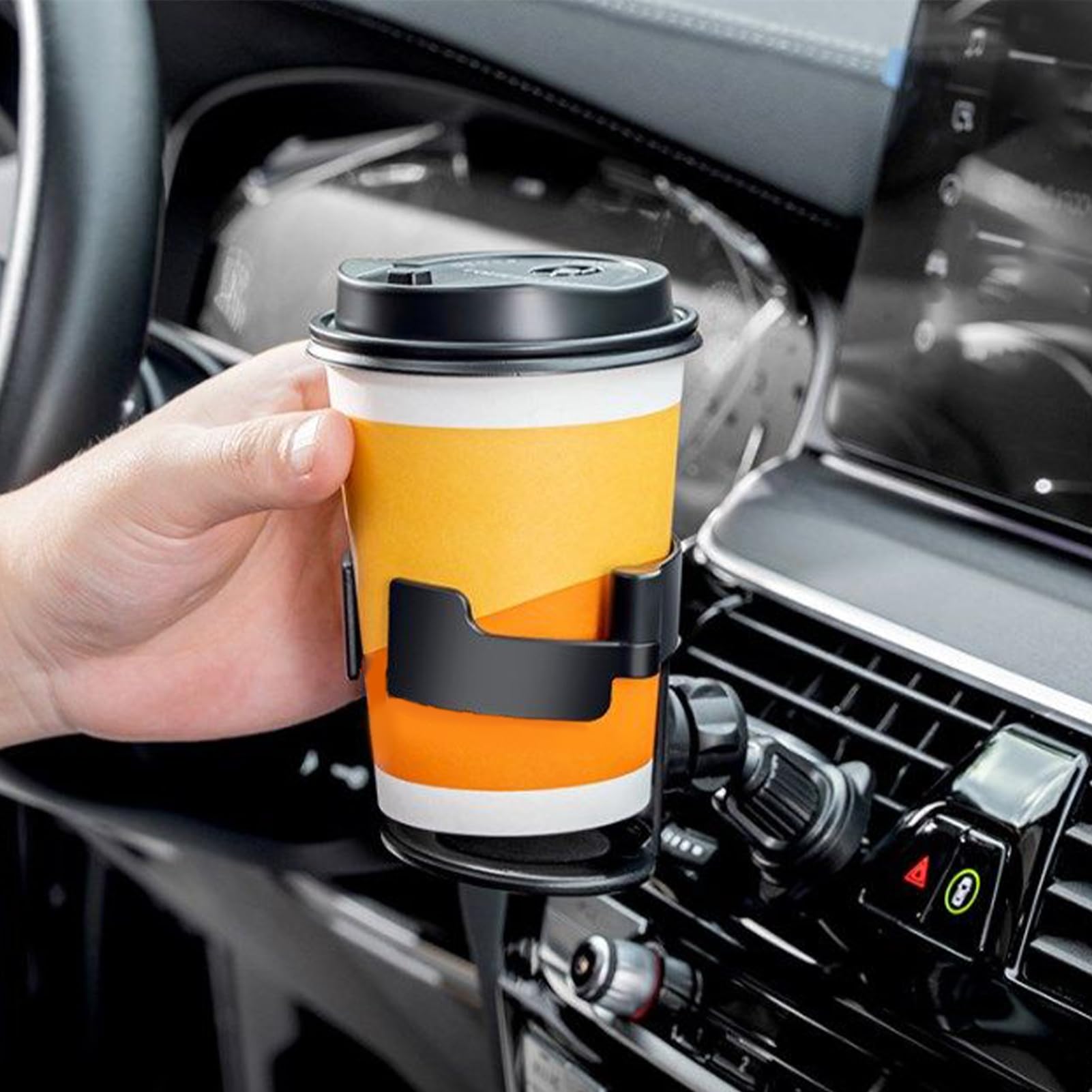 Portabicchiere Da Auto Per Griglia D’aerazione – Tienilo Saldo, Evita Fuoriuscite