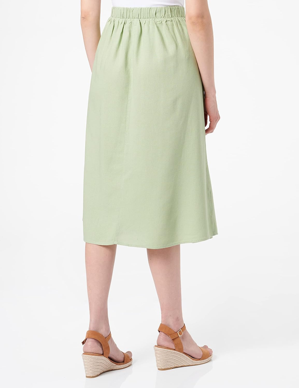 VERO Moda Women's Vmjesmilo Hw Calf Skirt WVN Ga Noos Skirt XXL Reseda
