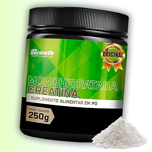 Suplemento em pó Growth Supplements Creatina Pura em pote de 250g