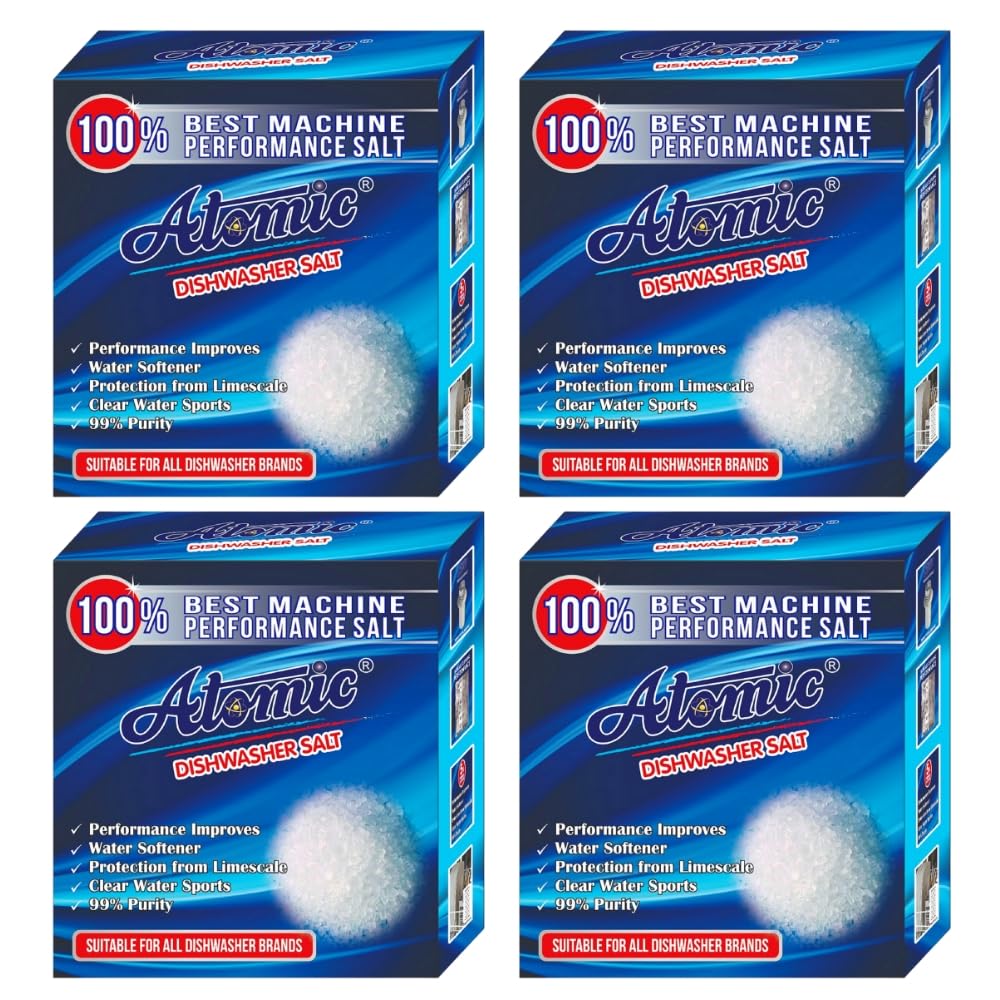 Atomic Salt For Dishwasher- 900GM, Pack of 4 Softens Hard Water For Superior Cleaning (B07L7P9JV8) Amazon Price History, Amazon Price Tracker