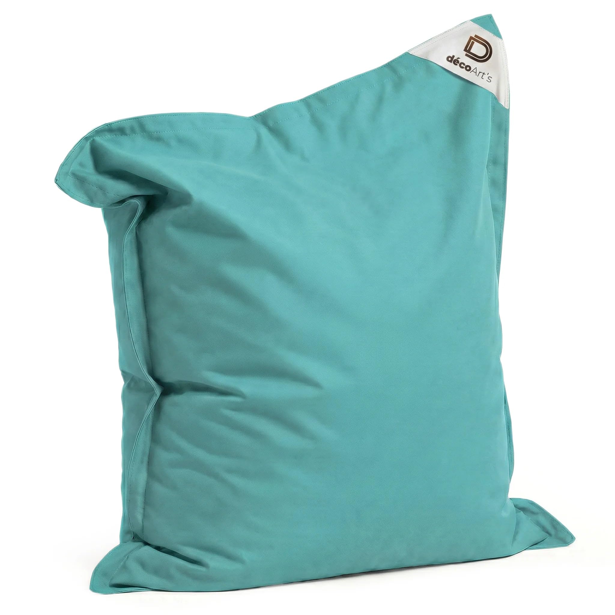 Puff Gigante XXL - 140x180 cm - Interior y Exterior - Desenfundable - DÉCO Arts (Azul Caribe)