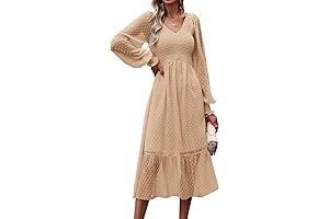 Women's 2024 Long Sleeve Boho Dress: Perfect Summer to Fall Essential