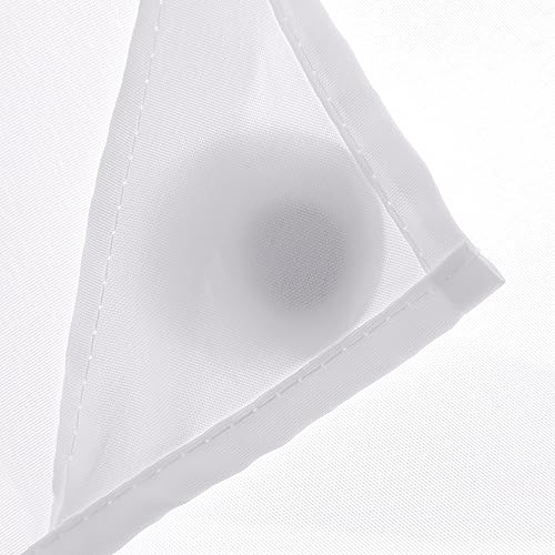 Miniatura 3 de River Dream Paquete de 2 forros de cortina de ducha a presión de repuesto con imanes extraíbles (tela)