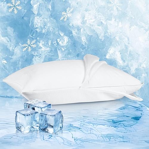 puredown Almohadas de plumas para dormir, tamaño Queen (paquete de 2), color blanco disponible en Yaxa Colombia