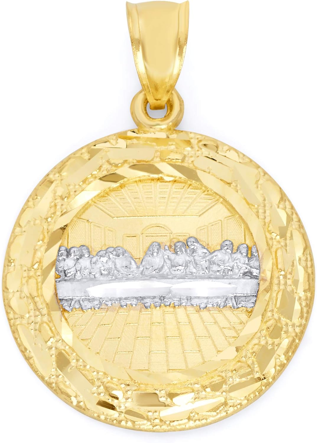 Solid 10k Gold Last Supper Medallion Pendant Zambia Ubuy