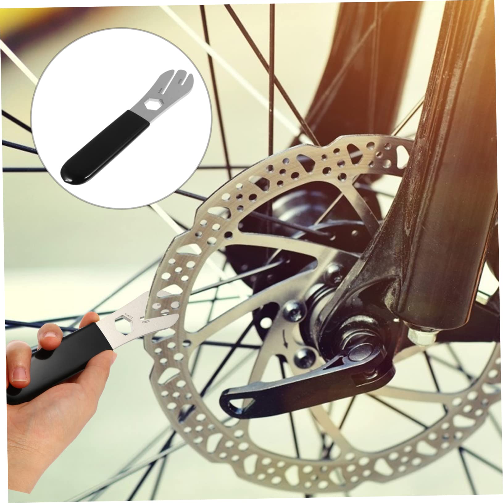 VANZACK Bike Repairing Tool Disc Brake Adjustment Wrench Rotor Truing Fork Tool Bike Wrench Spanner Rotor Truing