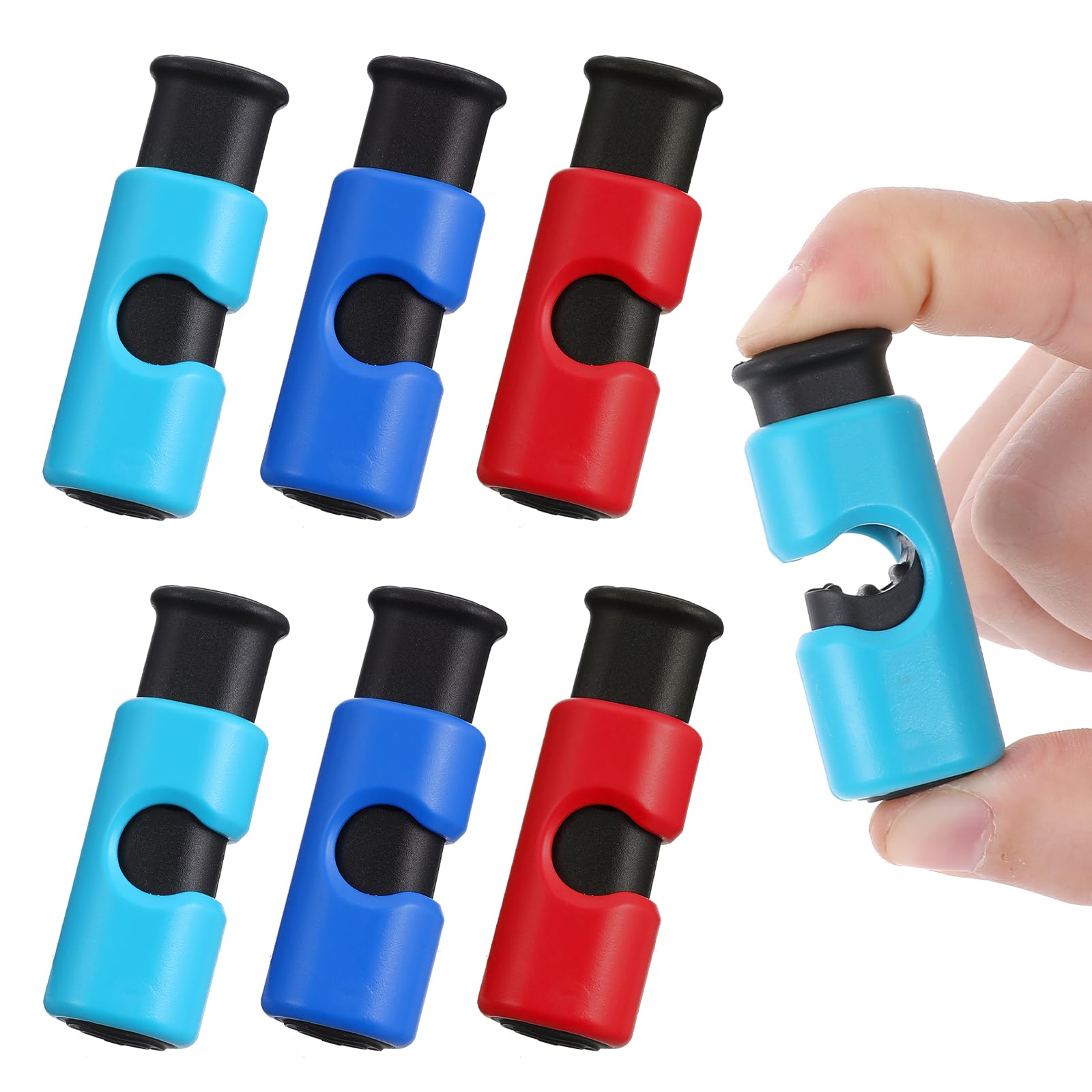 Giantree 6Pcs Bag Clips for Food, Premium Grade Food Bag Squeeze Clips, Plastic Bag Clip, Grip Sticks Bag Sealers for Cinch Non-Slip Grip Sealer Rubber Pads or Lid on Bottom