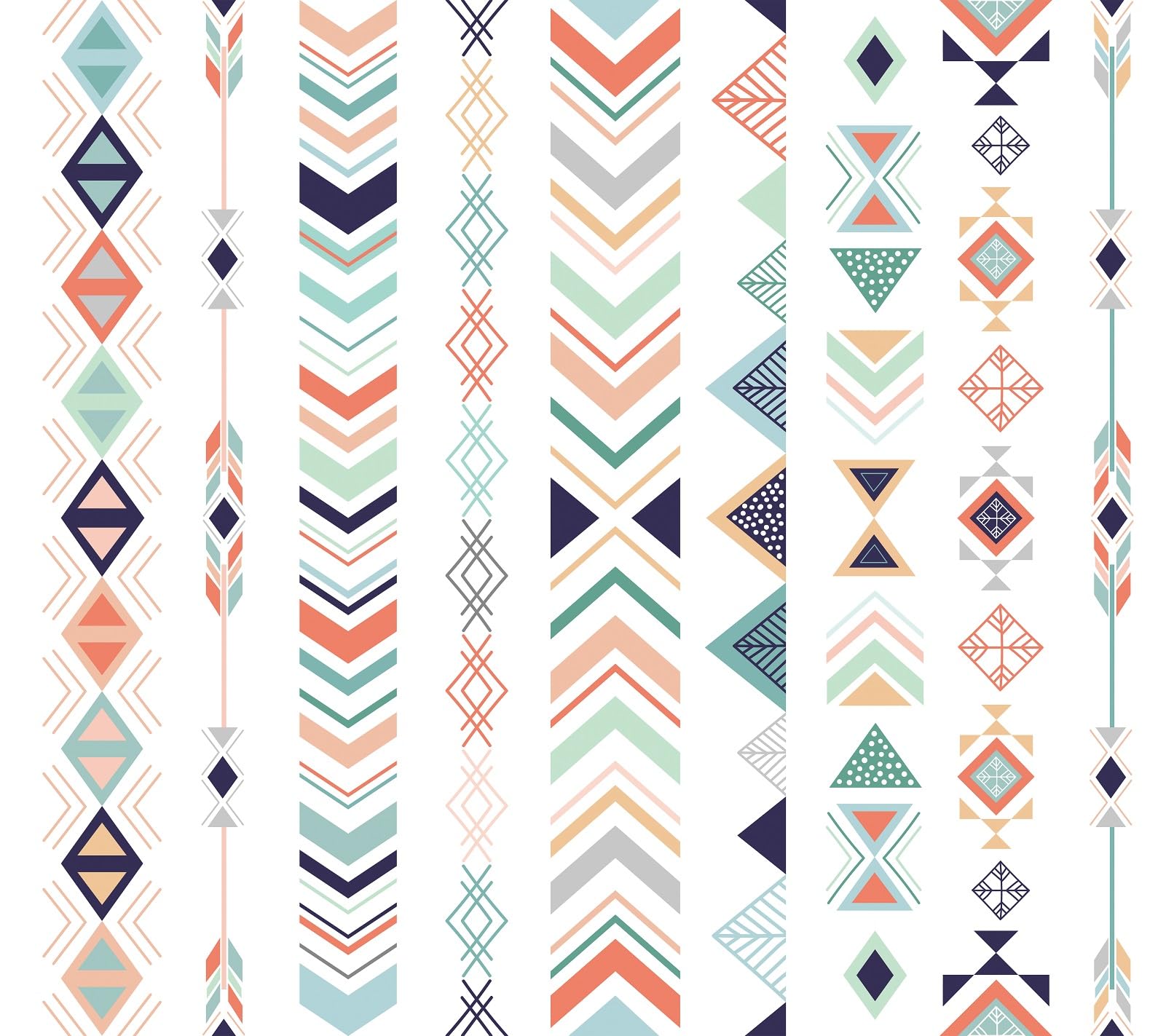 STICKEEP Colorful Geometric Peel and Stick Wallpaper Self Adhesive Abstract Irregular Geometric Wallpaper Removable Vinyl Ethnic Boho Contact Paper