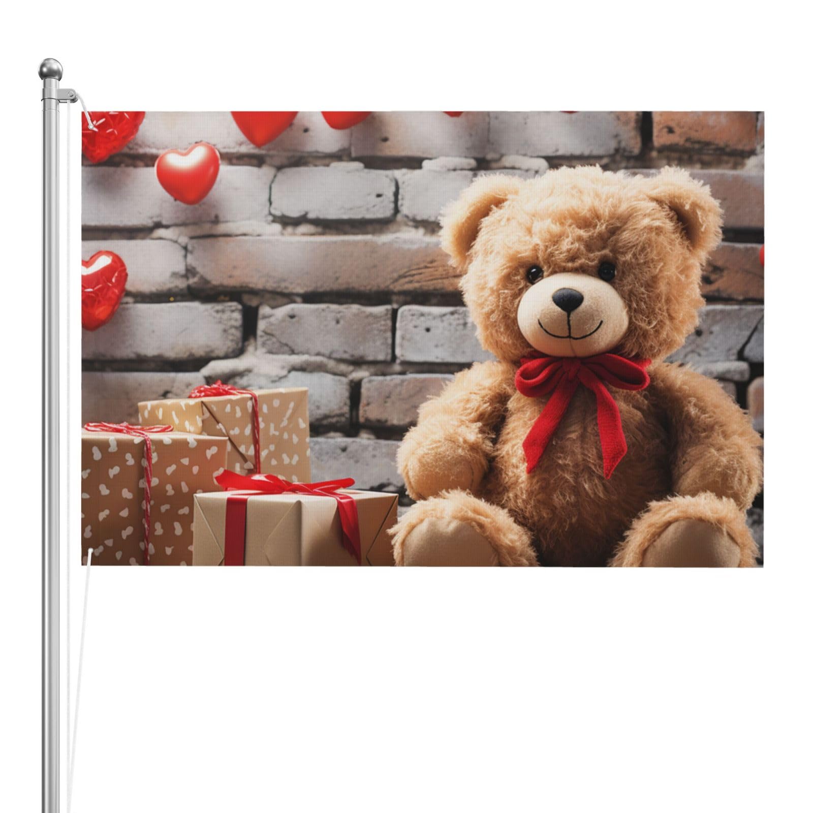 Drapeau mignon ours 1,2x1,8m double face idéal pour habiller un grand mur vide - 8