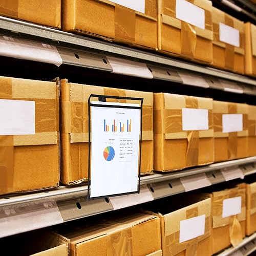 Vista 51 de Nezyo Bolsillos de borrado en seco, soportes de plástico para boletos de trabajo, bolsillos para pedidos, fundas transparentes, carpetas de boletos