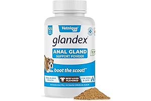 Glandex Dog Fiber Supplement Powder for Healthy Bowels, Digestion, and Anal Glands