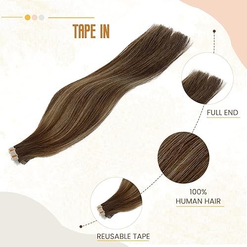 Miniatura 9 de Extensiones de cabello humano con cinta roja, extensiones invisibles de cabello real, 20 unidades, 1.06 onzas, lacio, rojo intenso, extensiones