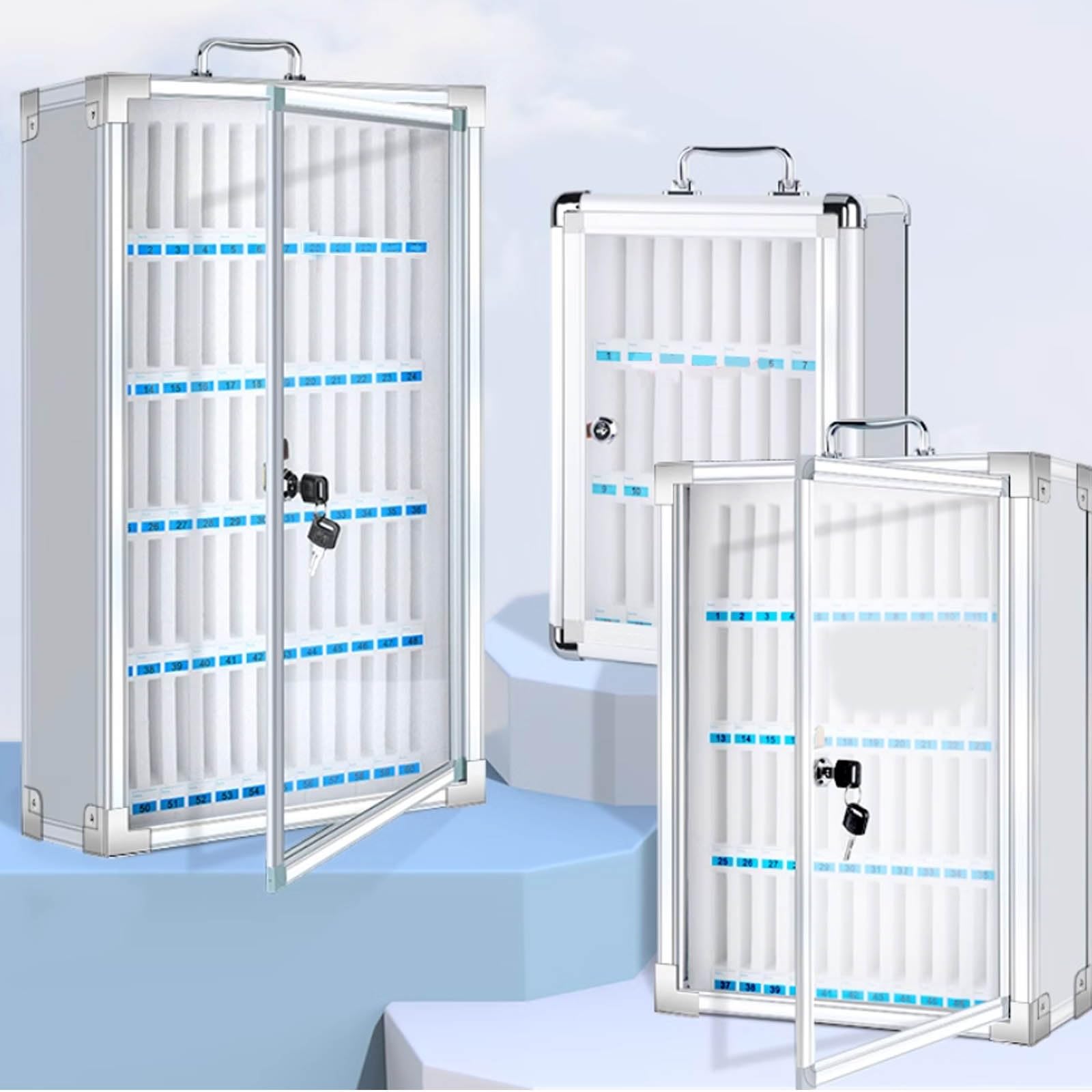 Contenitore Per Cellulare Mobiletto Per Cellulare In Classe Armadietto Per Cellulare In Lega Di Alluminio Organizer Per Cellulare(60)