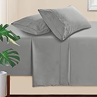 Vista 22 de Manyshofu - Juego de sábanas de microfibra con bolsillo profundo para cama individual - Sábanas y fundas de almohada de lujo de hotel de 1800 hilos