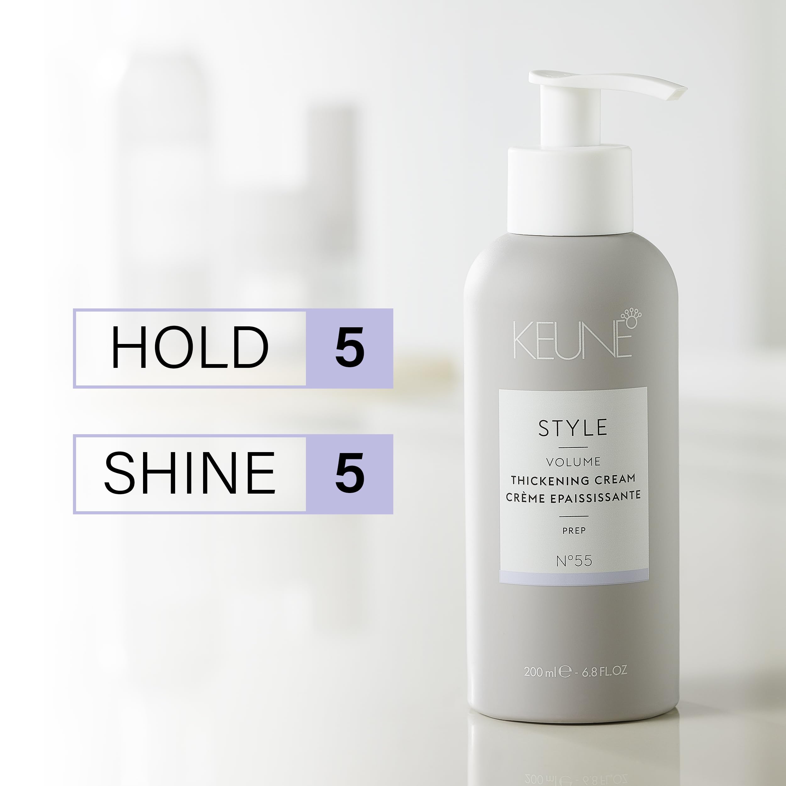 Keune Style Thickening Cream for Fine or Thin Hair, 6.8 Fl Oz