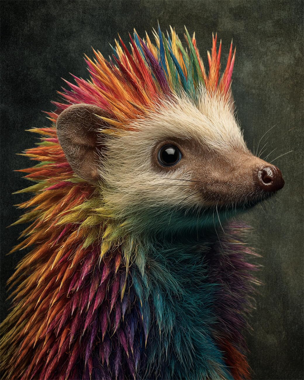 AYAOYANGGO Animal DIY Embroidery Beads Set Colorful Hedgehog Needlepoint Handcraft Kit DIY Beaded Painting 3D Tapestry Bead Cross Stitch Set 60x80cm