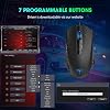 Mouse Gamer Alámbrico, RGB LED para PC Laptop Gamer | 7200 DPI Ajustable, 7 Botones Programables, Ergonómico USB para Juegos, Trabajo Diario y Oficina 7