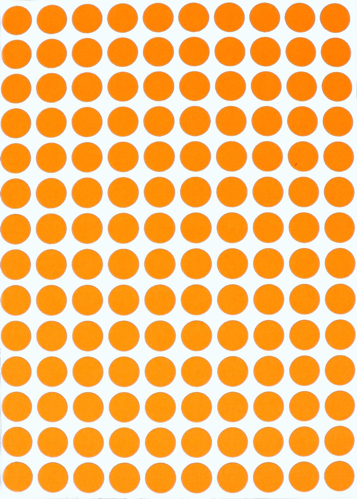 Royal Green Color Coding Labels 0.375 inch Round Sticky Label 3/8 Small Dot Stickers for Labeling Write on Surface 10mm, 7000-Pack (Neon Orange)