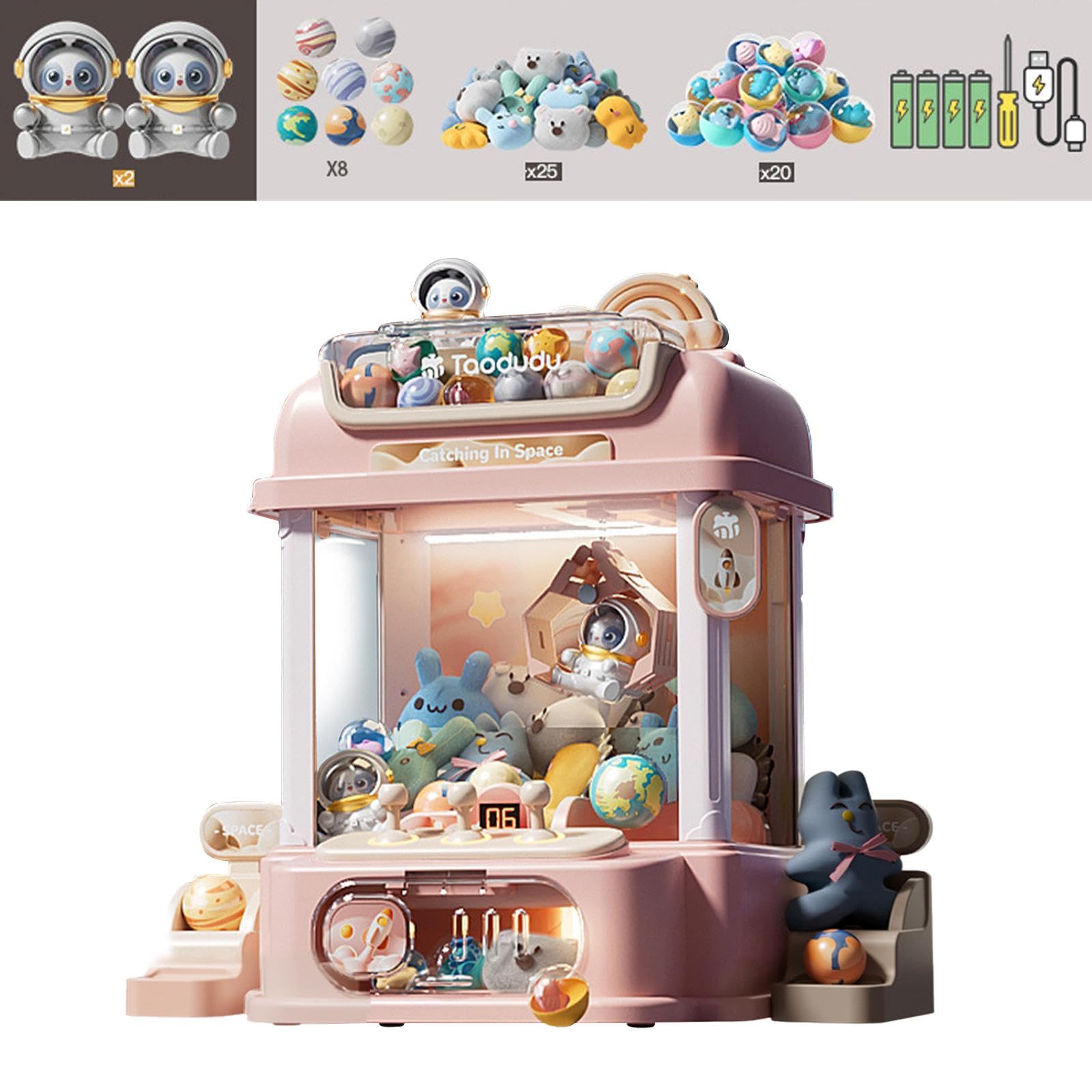 Greifautomat Kinder Spielzeug Maschine Elektronische Automaten Bonbon Spender Musikspiel Funktion Langlebiges Material für Familienfeiern Ki, Stil E