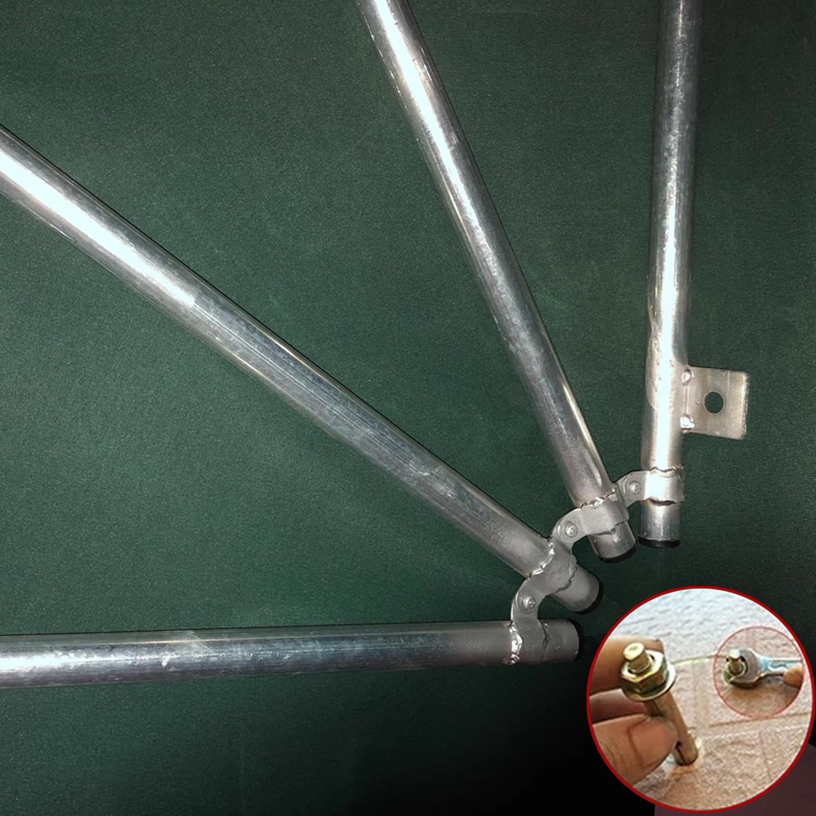 Tenda Cappottina da Sole per Esterno,Tettoia a Cupola Pieghevole per Porte,Tenda da Sole per Finestra,Vela Ombreggiante del Patio,Tenda da Balcone Impermeabile,Manuale (Diameter:70cm/27in,Brown)