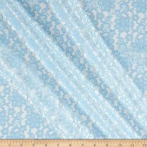 Raschelle Lace Baby Blue, Tela por yarda