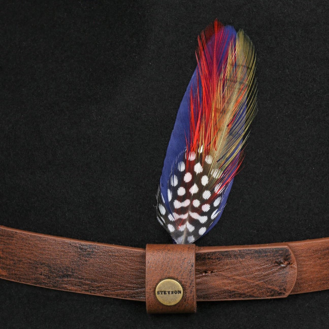 Stetson Oklahoma Sombrero Western de Fieltro de Lana Hombre Todo el ano