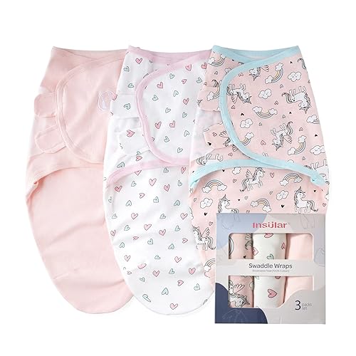 Vista 66 de insular Sacos para envolver al bebé, manta para recién nacido y bebé, juego de velcro ajustable para niños y niñas, saco de dormir de algodón suave
